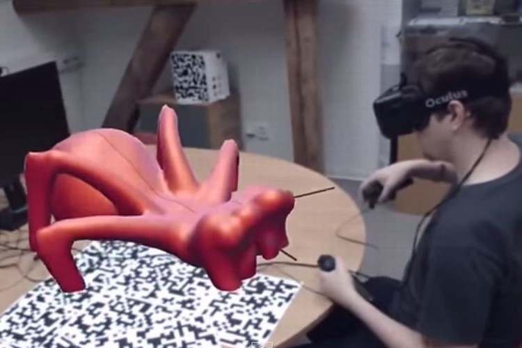 なんだこの動画は!?未来感ハンパねぇ!バーチャル空間でなんか作ってる!