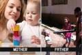 10枚の写真で分かる!パパとママでは子育て方法がこんなに違う!!