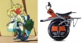 ドラゴンボールでランチさんが乗っていた一輪バイクが現実に！