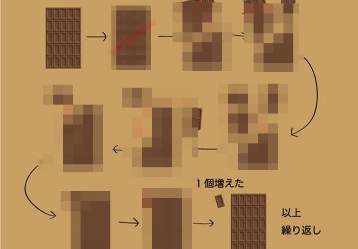 なんでそうなる！？板チョコを無限に食べる方法を発見した！