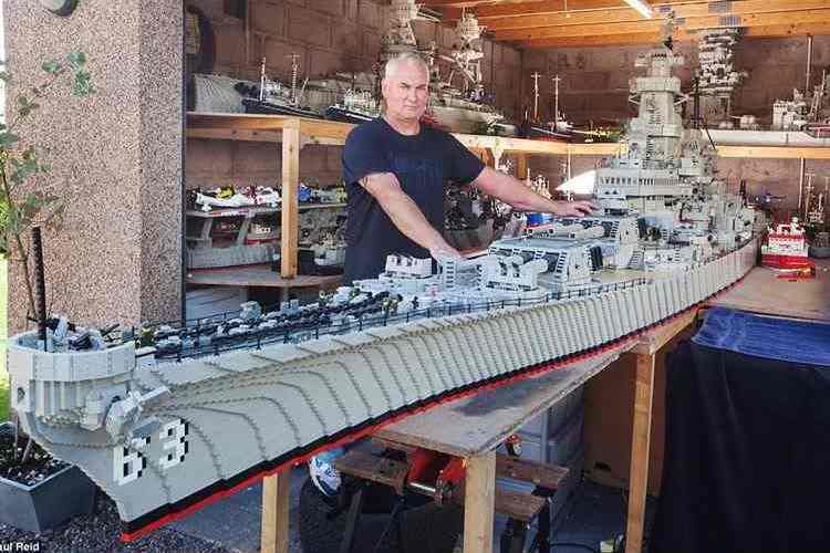 なんと全長7.4メートル！LEGOで制作された戦艦ミズーリが本気でデカすぎる