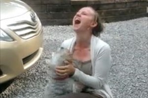 飼い主と2年ぶりに感動の再会も、犬が興奮しすぎたのか気絶してしまう…