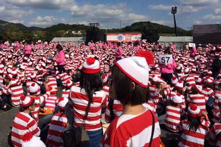長崎・ハウステンボスに"ウォーリー"が集結!集まった人数で世界記録に挑戦!結果は?