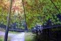 見上げると森の中にいる感じ!“木漏れ日を持ち歩く傘”が素敵だと話題に!