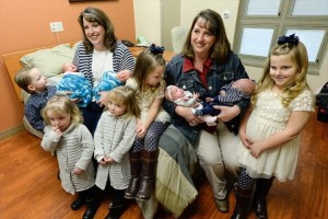 こんな事があるのか!?双子の姉妹がそれぞれ双子を出産!しかも2度目という奇跡