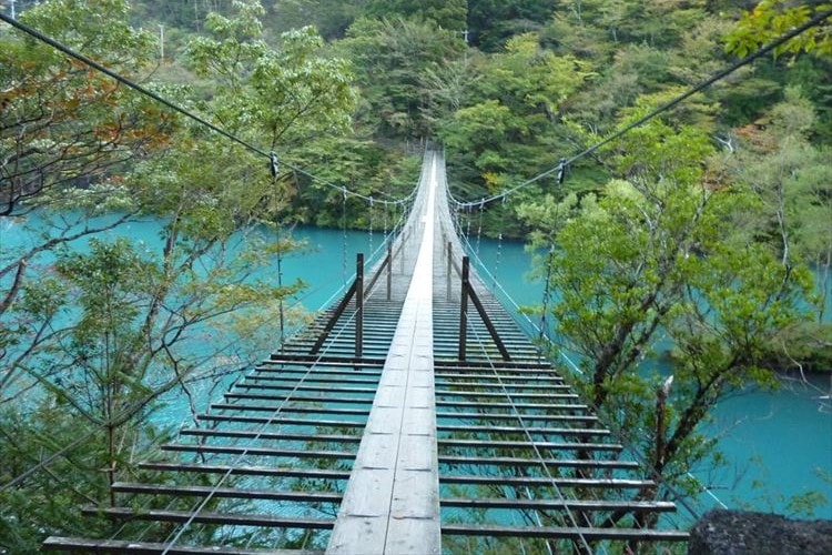 狂おしいほど美しい…エメラルドの湖の上を歩ける『夢の吊り橋』の美しさに胸が詰まる