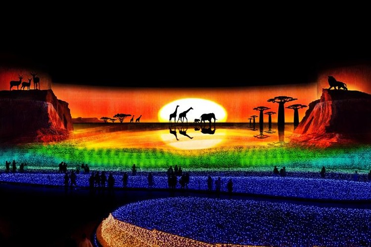 世界の絶景をLEDで再現!国内最大級の"なばなの里イルミネーション"が壮大すぎて感動する!