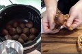 これはカンタン! 圧力鍋使用で栗の皮が“みかんの皮のようにペロンと剥ける! ”