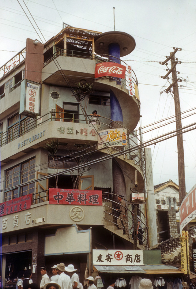 Spiral stairs, Naha-shi
