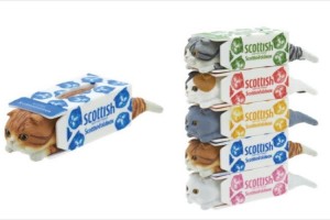 “スコティッシュティッシュ”って…(笑)猫の習性をフィギュアにしたガチャガチャが可愛い