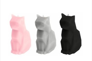 可愛らしい猫型のキャンドルだけど…溶けていくと骨まで現れる!?