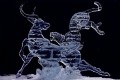 ヒョウがインパラを襲う瞬間を表現…氷彫刻世界大会の最優秀賞作品が素晴らしい!