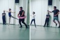 見よう見まねにジャンプ!バレエ教室に通う子どもと一緒にレッスンを受けるパパたちが可愛い