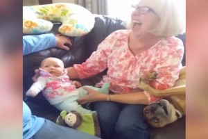 「ボクにもかまってよ～！」赤ちゃんにヤキモチを焼くワンコが可愛すぎ！