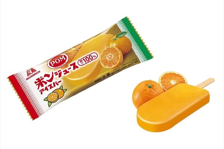 “ポンジュース”のアイスバーが登場! みずみずしい蜜柑とオレンジが口いっぱいに広がる!