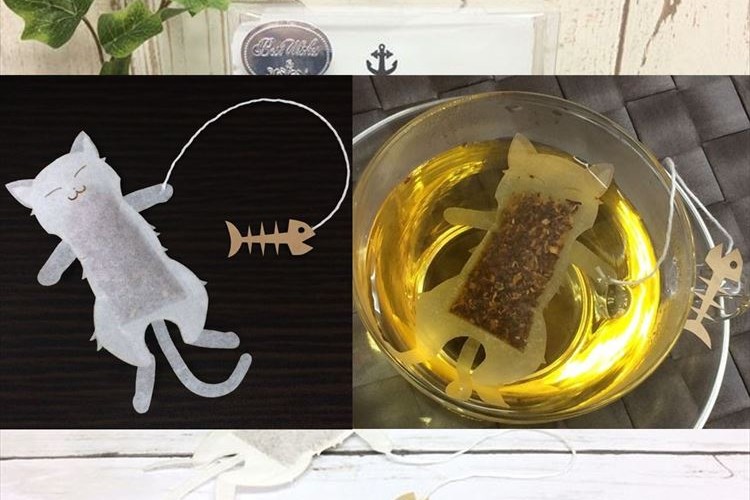 魚の骨がちょこんと付いた“お昼寝猫のティーバッグ”が登場!! 猫好きにはたまらニャイ!