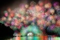 夜空一面に千輪菊が広がる!三重県紀北町「きほく燈籠祭」の大花火が美しい