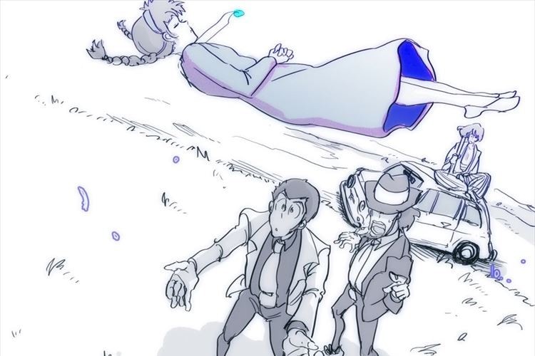 『もしもルパンがラピュタにいたら…』そんな夢の競演を描いたイラストに大興奮！