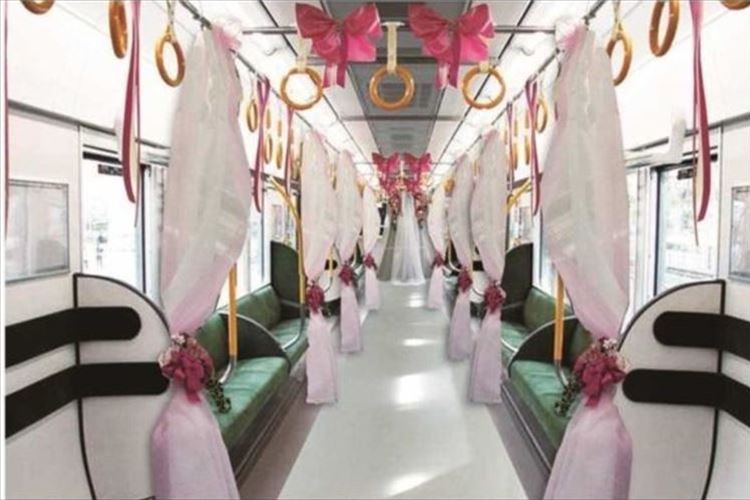 車両を貸切で結婚式!「ブライダルトレイン」が特別運行…大阪環状線新型車両323系