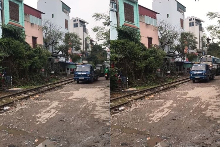 【衝撃の接触事故】やっちまった・・・。線路脇に路上駐車したら車が大変なことに！これは一生後悔するだろうな・・・