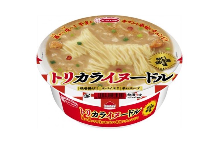 【まさかの】酉年から戌年へ…鶏のから揚げ入りの辛いヌードル『トリカライヌードル』が爆誕【駄洒落】