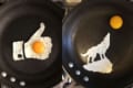 ありとあらゆるものを黄身と白身で表現!『目玉焼きアート』が面白い!
