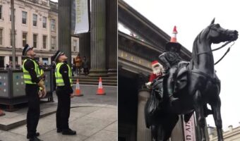 【海外の変な風習】警察が見上げる先にあったのは?スコットランドの伝統的ないたずらって何??