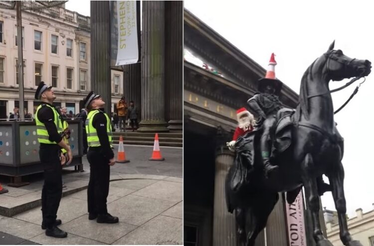 【海外の変な風習】警察が見上げる先にあったのは？スコットランドの伝統的ないたずらって何？？