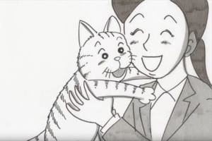 猫と暮らす方に見てもらいたい…鉄拳のパラパラ漫画初となる猫を主人公としたストーリー