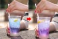 混ぜると色が変わる!モスバーガーから不思議なレモネードが新登場!