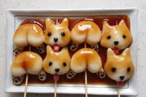 食べるのがもったいないくらい可愛すぎ！コーギーの手作りみたらし団子が話題に
