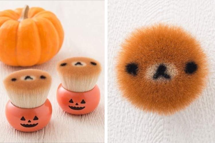可愛いにも程がある…化粧ブラシ「リラックマクマノフデ」にハロウィンVer.が登場