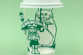 紙コップがアート作品に！スタバのロゴを使って「となりのトトロ」のあのシーンを完全再現！