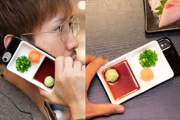 醤油つけようとしたら…違うんかいっ!忘年会でのツッコミ必至 “薬味皿”のスマホケースが新登場!