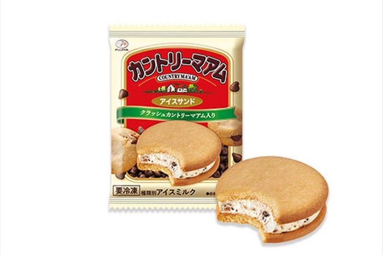 砕いたカントリーマアム入りのアイスをクッキーでサンド!『カントリーマアムアイスサンド』が登場!