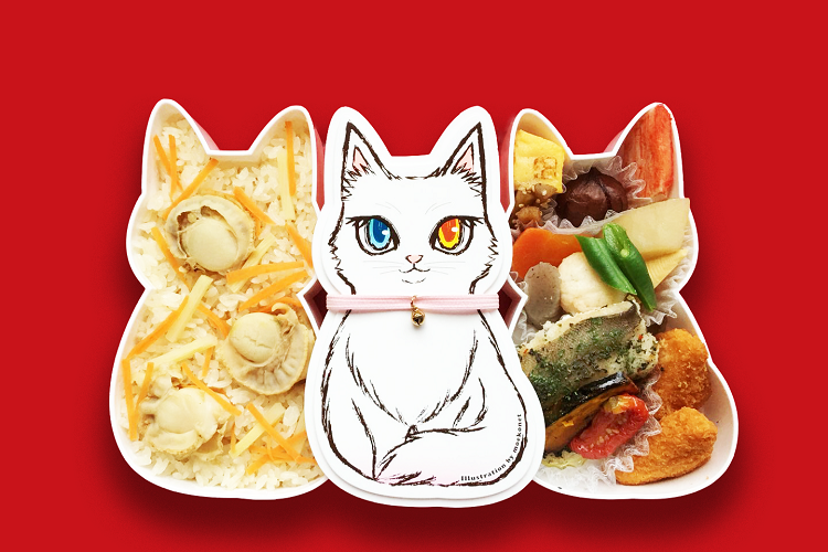 ねこ型ケースがかわいすぎる!新デザインの「福ねこ弁当」第2弾が発売