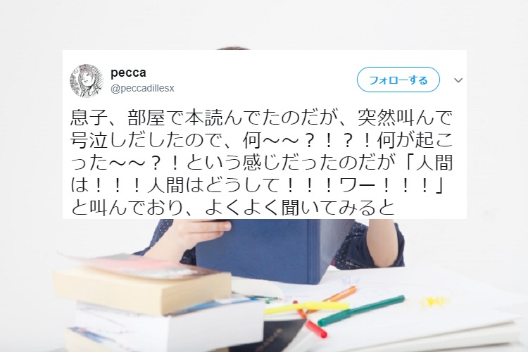 子どもが突然号泣「人間はどうして!!!」その感受性の豊かさにハッとさせられる