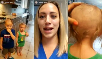 愛する2人の我が子の姿を見てお母さんが号泣！ちょっと目を離した隙に子供たちの頭が！