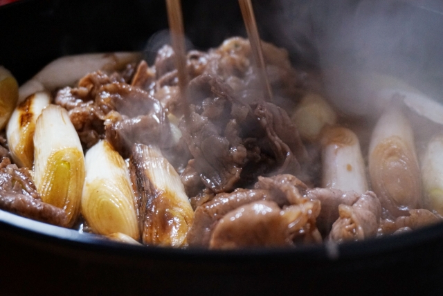 関西風のすき焼き