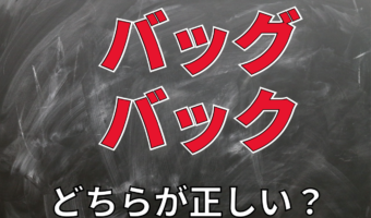 「バック」と「バッグ」の違いとは!カバンを指す表記として正しいのは、結局どっち?