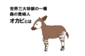 シマウマみたいなキリン?世界三大珍獣の「オカピ」とはどんな動物?!