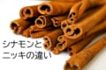 洋菓子で使われる「シナモン」と和菓子の「ニッキ」。似た香りがするけれど・・、それぞれ別の香辛料？！