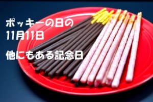 11月11日は「ポッキーの日」だけじゃない！他にもある記念日をご紹介！！
