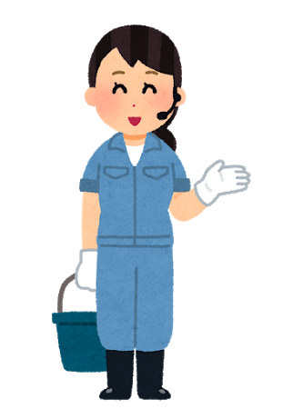 飼育員のお姉さんのイラスト