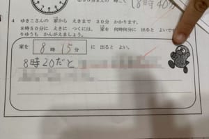 算数の問題に対する小2の娘の解答が話題に「日常生活では正解！」「しっかりしたお子さん」