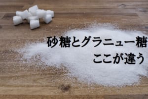 白くて甘い「グラニュー糖」と「砂糖」にどんな違いがあるの？