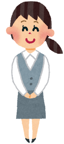 事務職の女性のイラスト