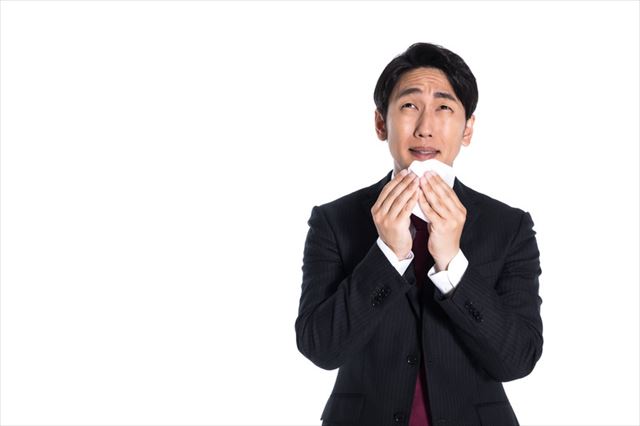 人生に悩んでいるサラリーマン