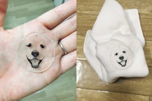 これがあれば家中の白いものを全部サモエドにできる！手作りのプラ板キーホルダーが超可愛い！