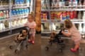 お母さん気分でお買い物ごっこをする少女が可愛らしい!子ども役はワンコ(笑)